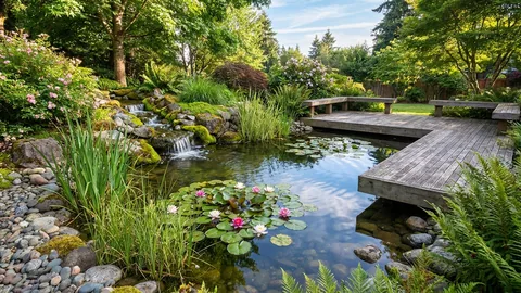 How to build a garden pond (with filter, plants & materials list)