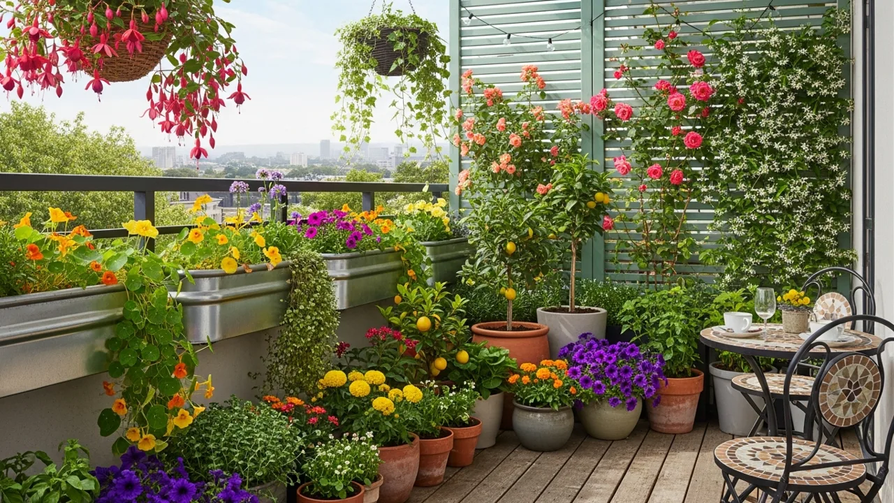 Balcony garden example