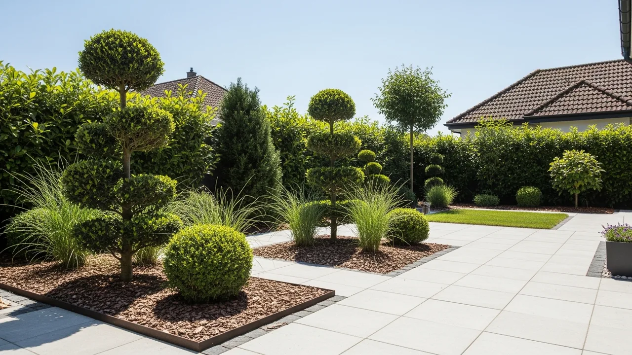 Low-maintenance garden example