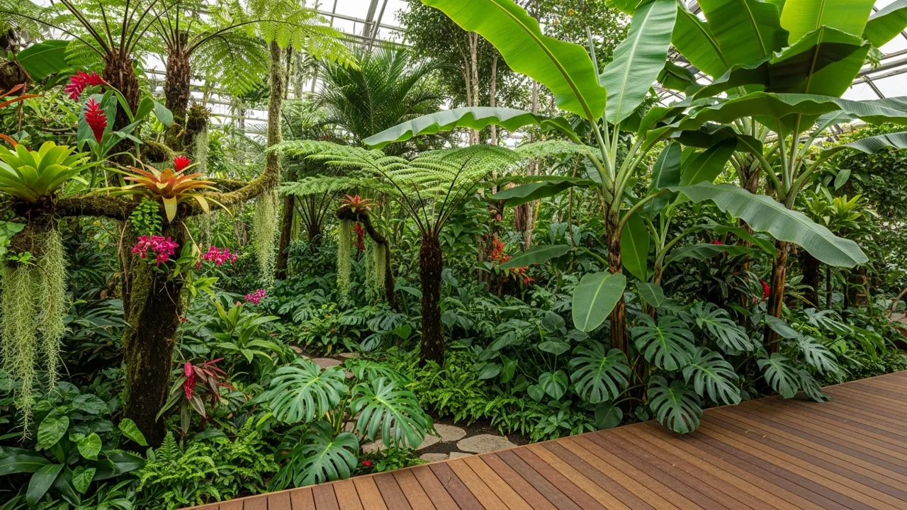 Tropical garden example